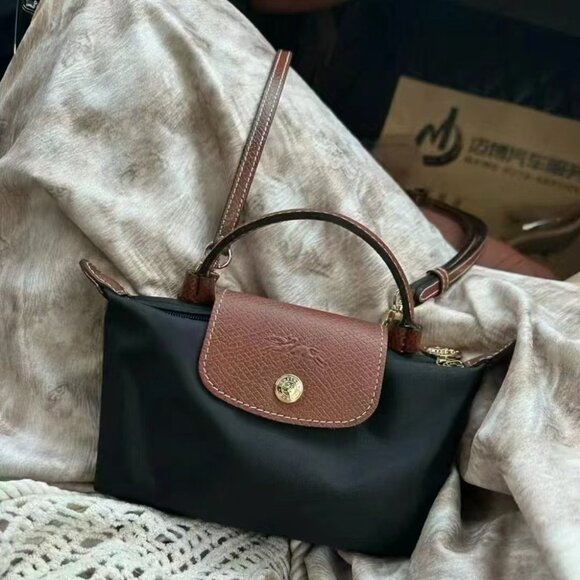 Longchamp Le Pliage Original Black Clutch Bag Women - Picture 2 of 7